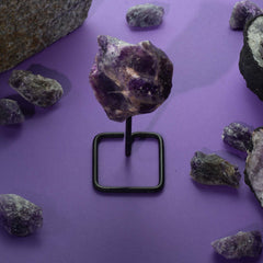 Mineral Specimen on Metal Stand - Rainbow Moonstone product image 5