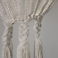 Macrame Large Drop Chandelier - Natural product image 5