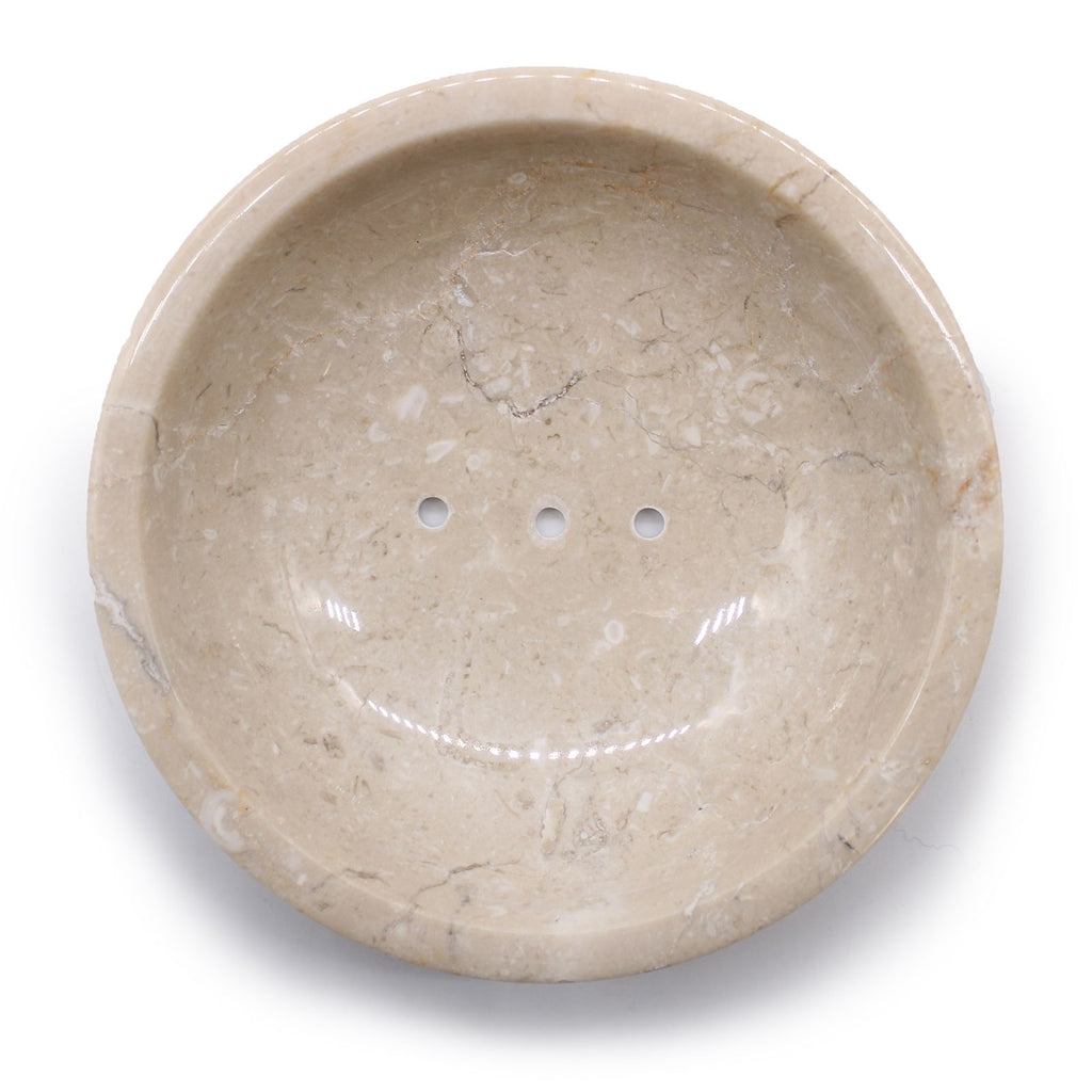 Round Honey Marble Rounded Soap Dish product image
