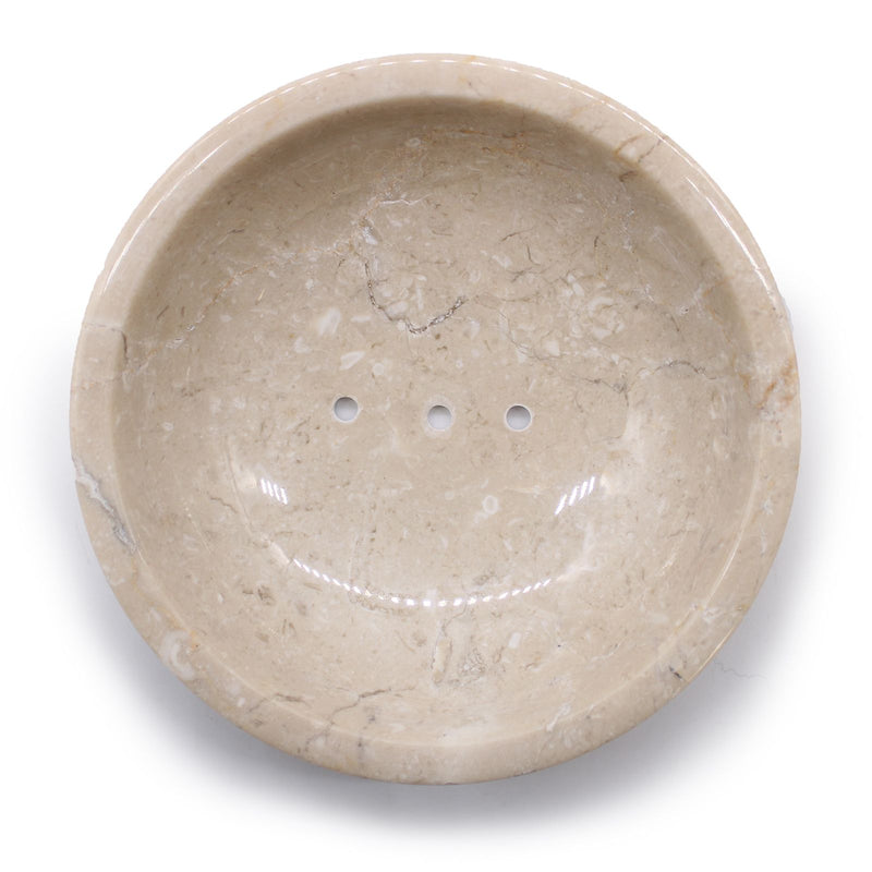 Round Honey Marble Rounded Soap Dish product image