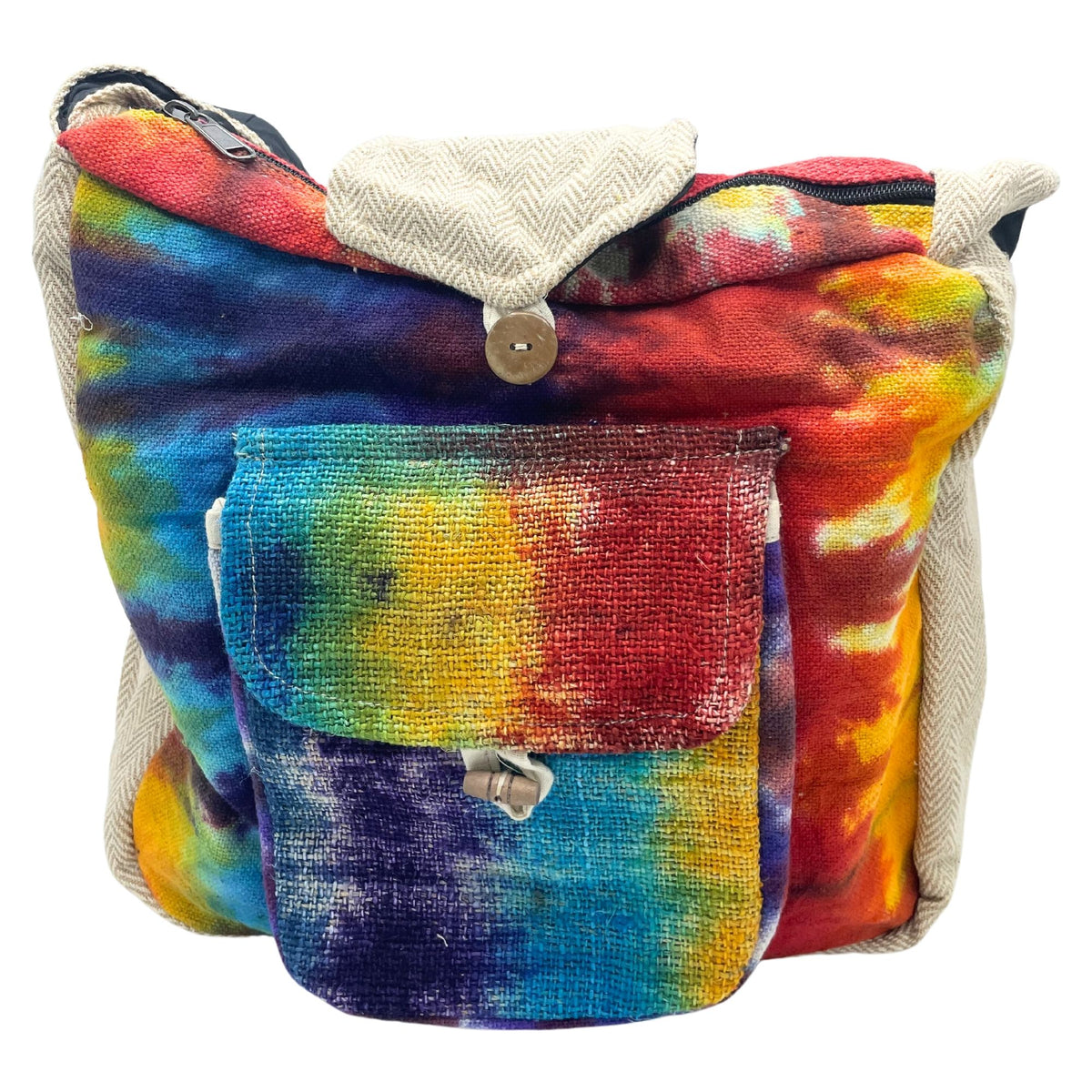 Tiedye Hemp Study Bag with Front Pocket - product image 3