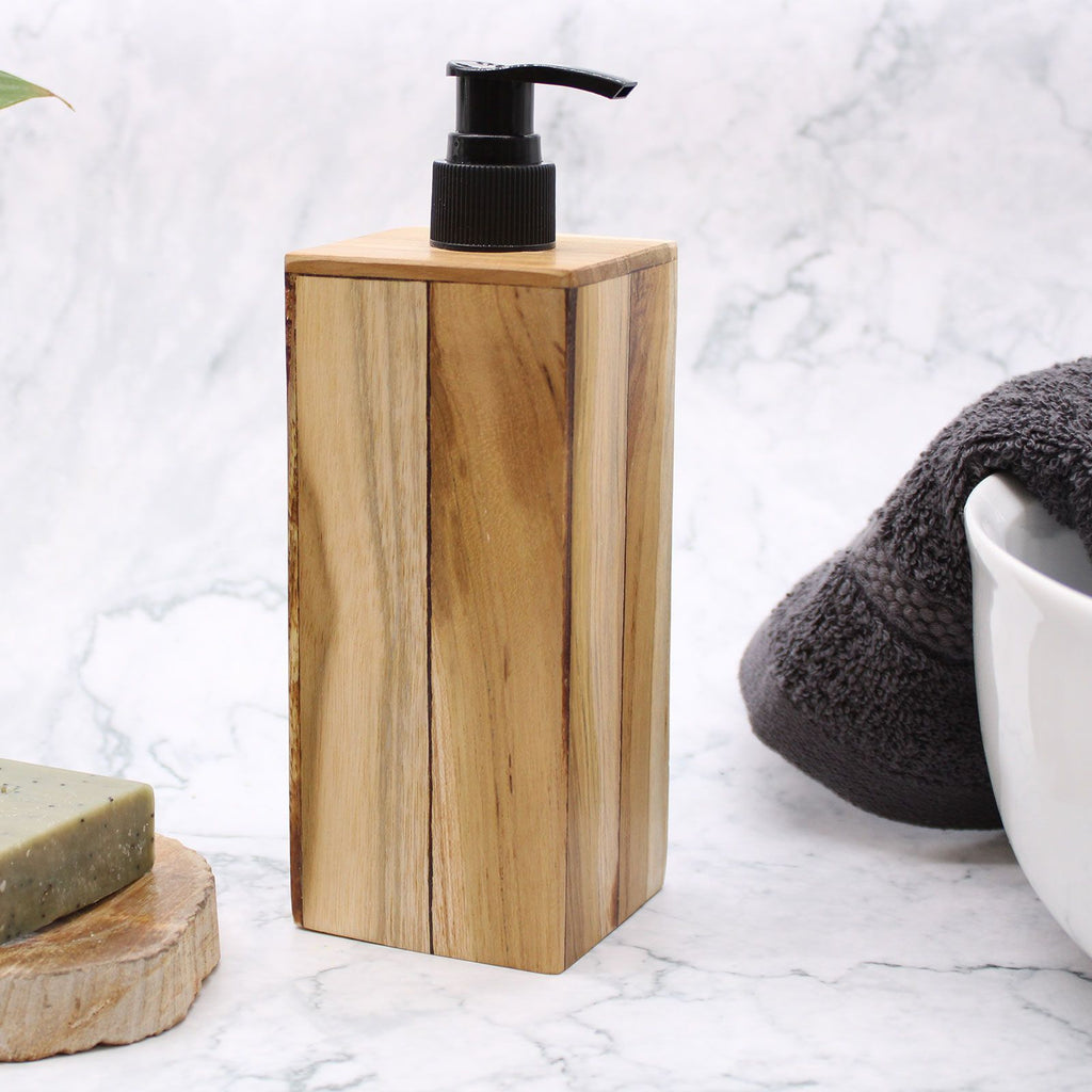 Natural Teakwood Soap Dispenser - Square product image 10