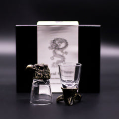 Gift Set of 6 Shot Glasses (50ml) - Wild Forest Creatures - Antique Bronze product image 4