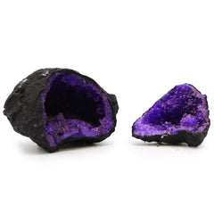 Coloured Calsite Geodes - Black Rock - Purple product image 3