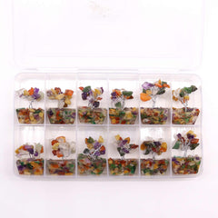 Mini Gemstone Tree on Orgonite Base - Multi Stones (15 stones) product image 6