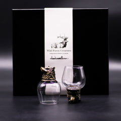 Gift Set of 6 Glasses (100ml) - Wild Forest Creatures - Antique Bronze product image 5