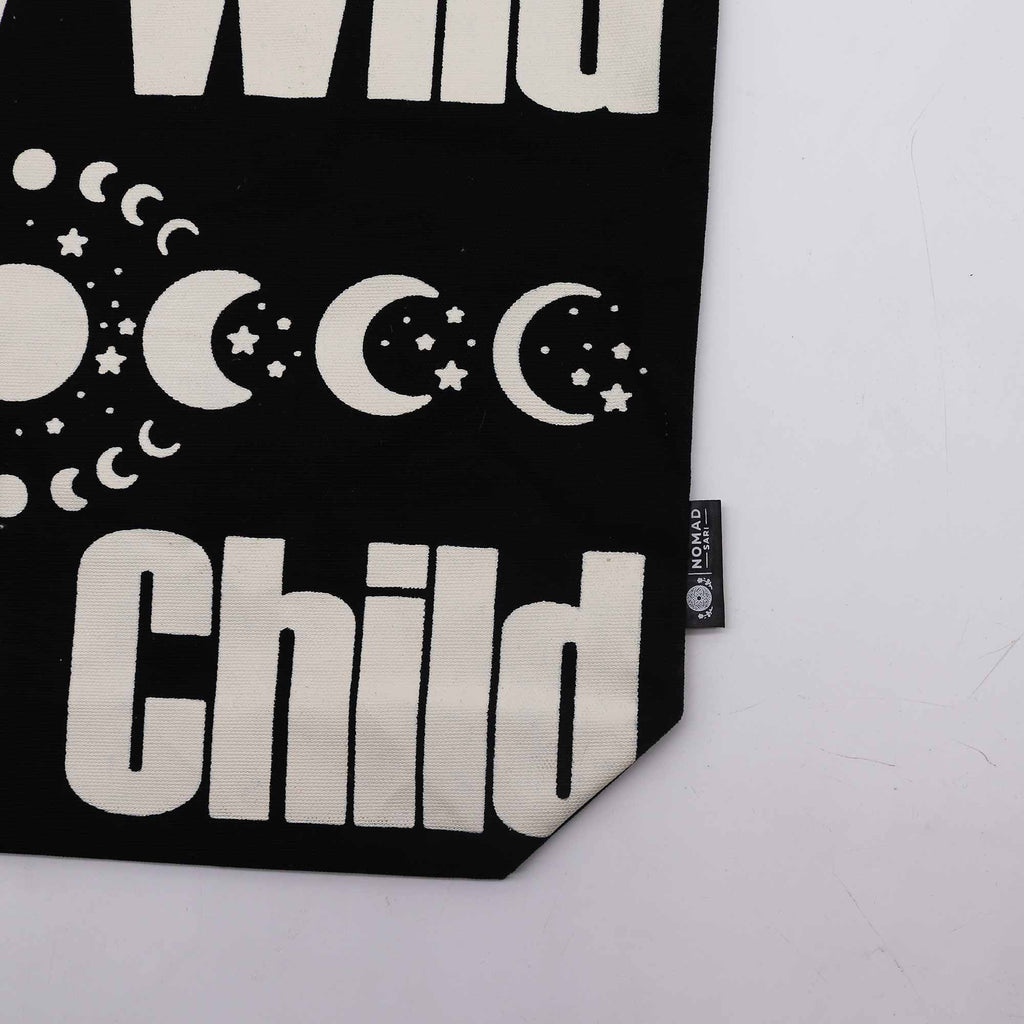 Iconic Classic Tote Bag - Stay Wild, Mood Child - Black Natural 10oz product image 2