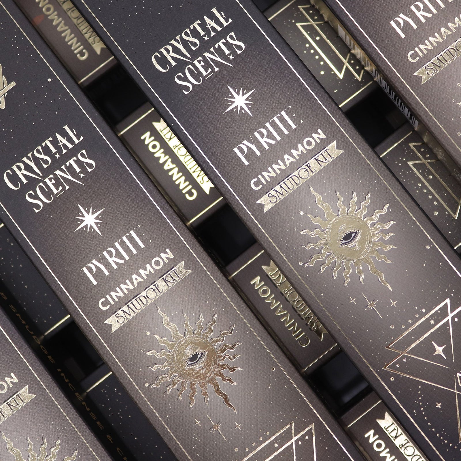 Pyrite Crystal Scents Smudge Incense - Cinnamon product image