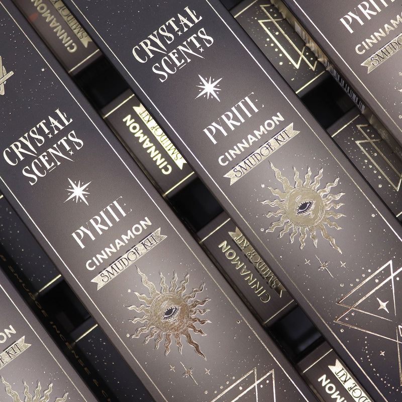 Pyrite Crystal Scents Smudge Incense - Cinnamon product image