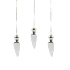 Secret Cavity Discovery of Truth Pendulum - Clear Quartz - Silver Plated product image