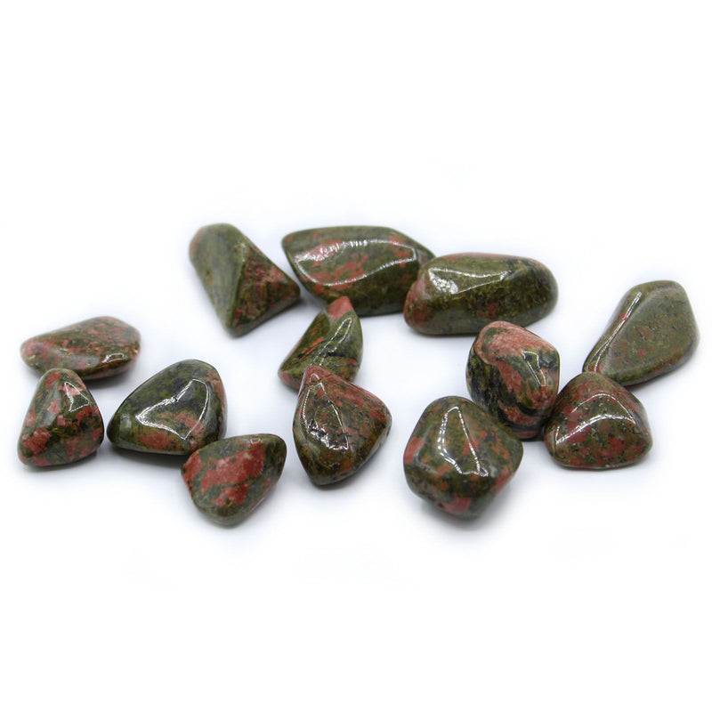 L Tumble Stones - Unakite product image