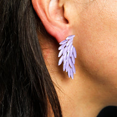 Lavender - Vintage Glass - Angel Wings - Earrings product image 6