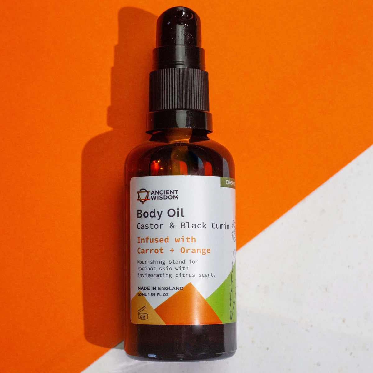 Organic Body Oil 50ml - Carrot & Orange product image 2