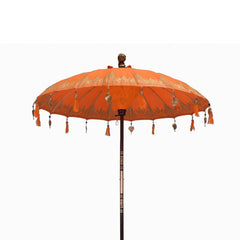 Bali Patio Parasol - Cotton - Orange Decor - 1.5m product image 5