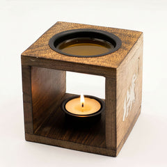 Square Mango Wood Oil Burner - Elephant product image 4