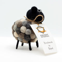 Little Felt Sheep - Multi Greys product image 2