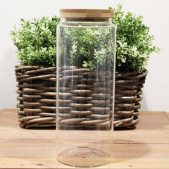 Cottage Bamboo Glass Jar - 25cm product image 2