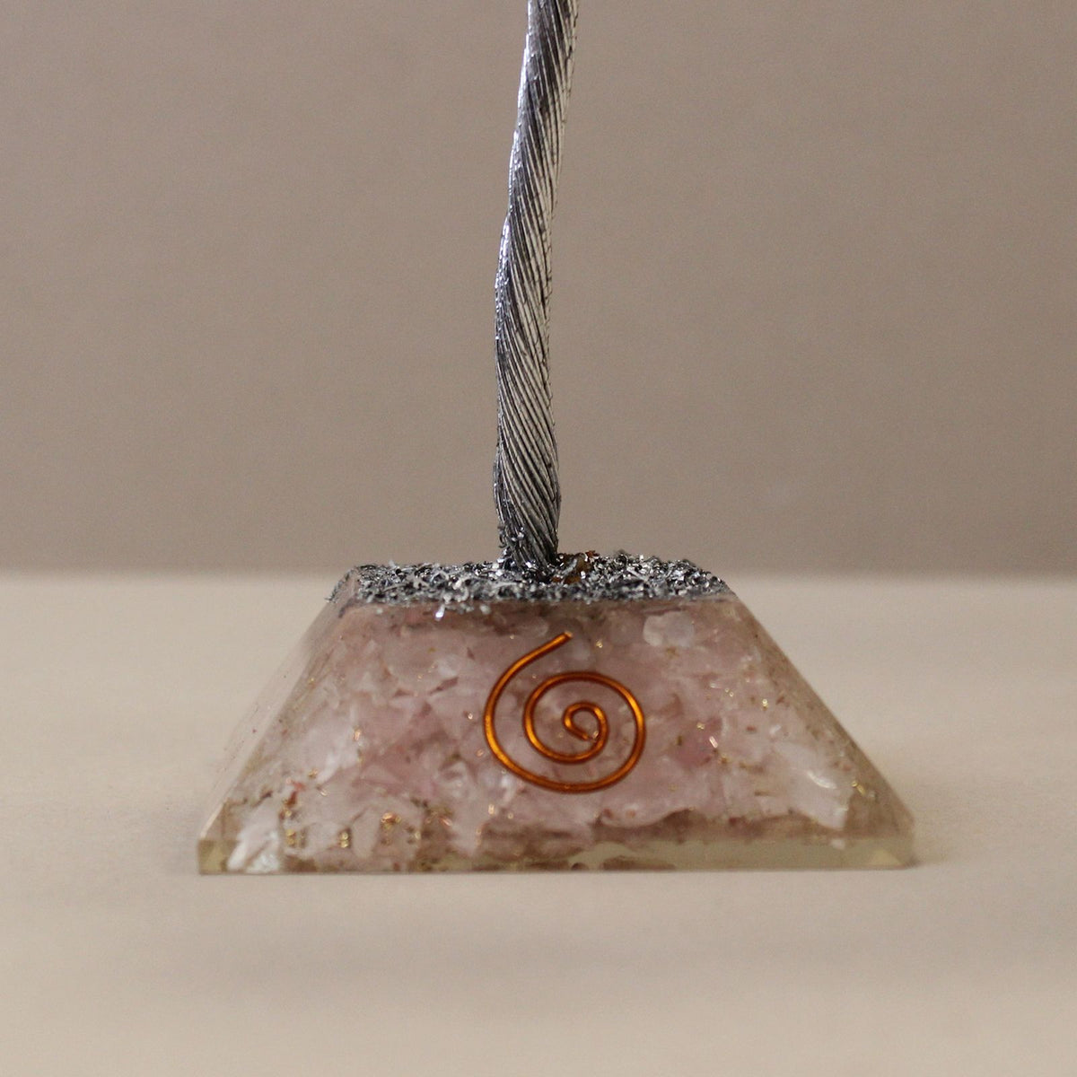 Gemstone Tree with Organite Base - 160 Stone - Rose Quartz product image 2