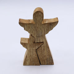 Mango Wood Angel in Angel - White Enamel product image 2