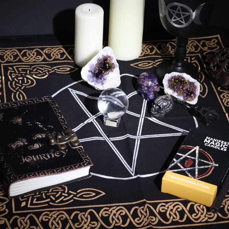 Esoteric Fringed Altar Cloth - Pentagon product image