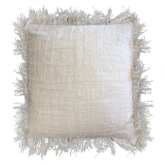 Linen Cushion Cover 60x60cm with fringe product image