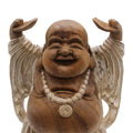 Happy Buddha Hands Up - Whitewash 40cm product image