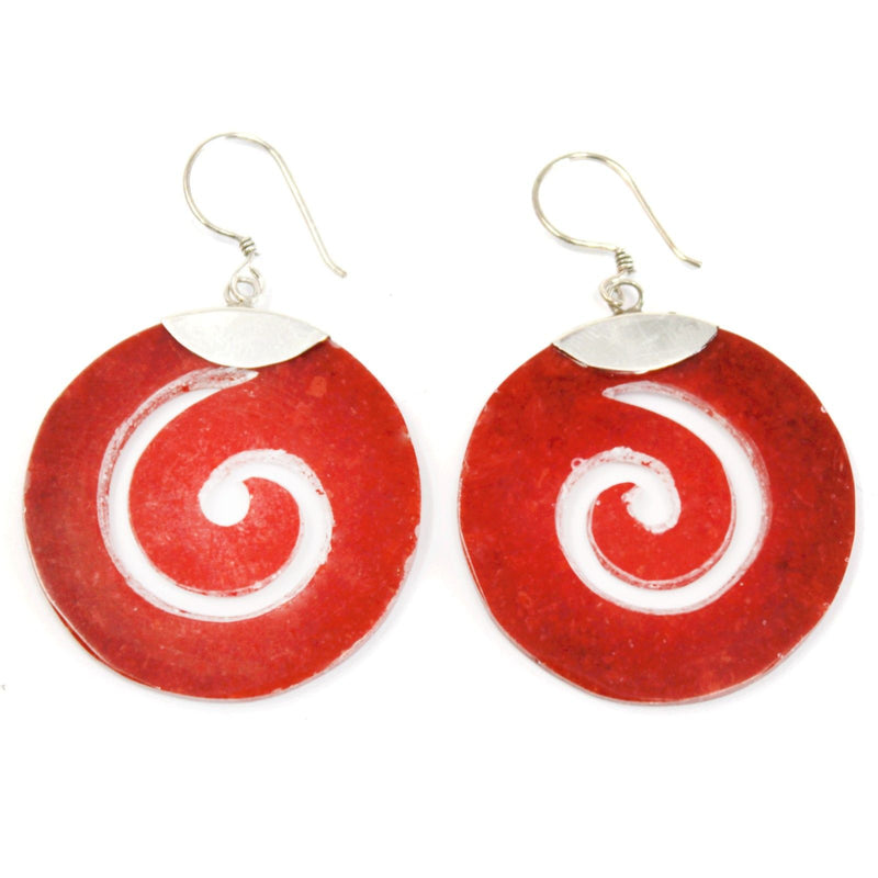 925 Silver Earrings - Scroll Design product image