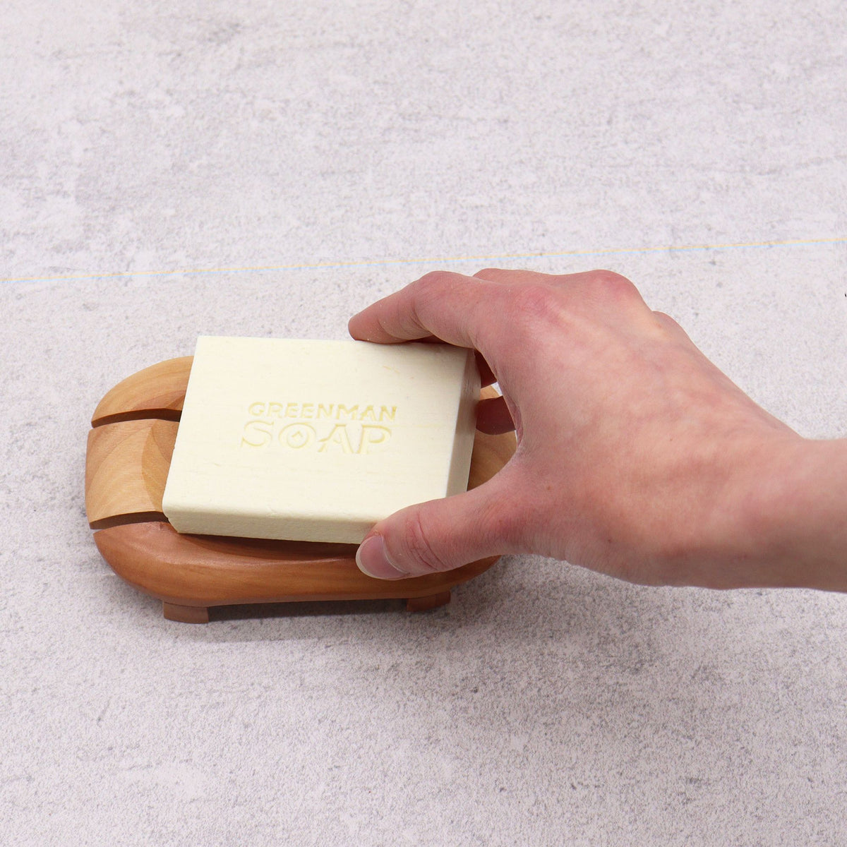 Classic Mahogany Soap Dish - Oval in Rectangle product image 3