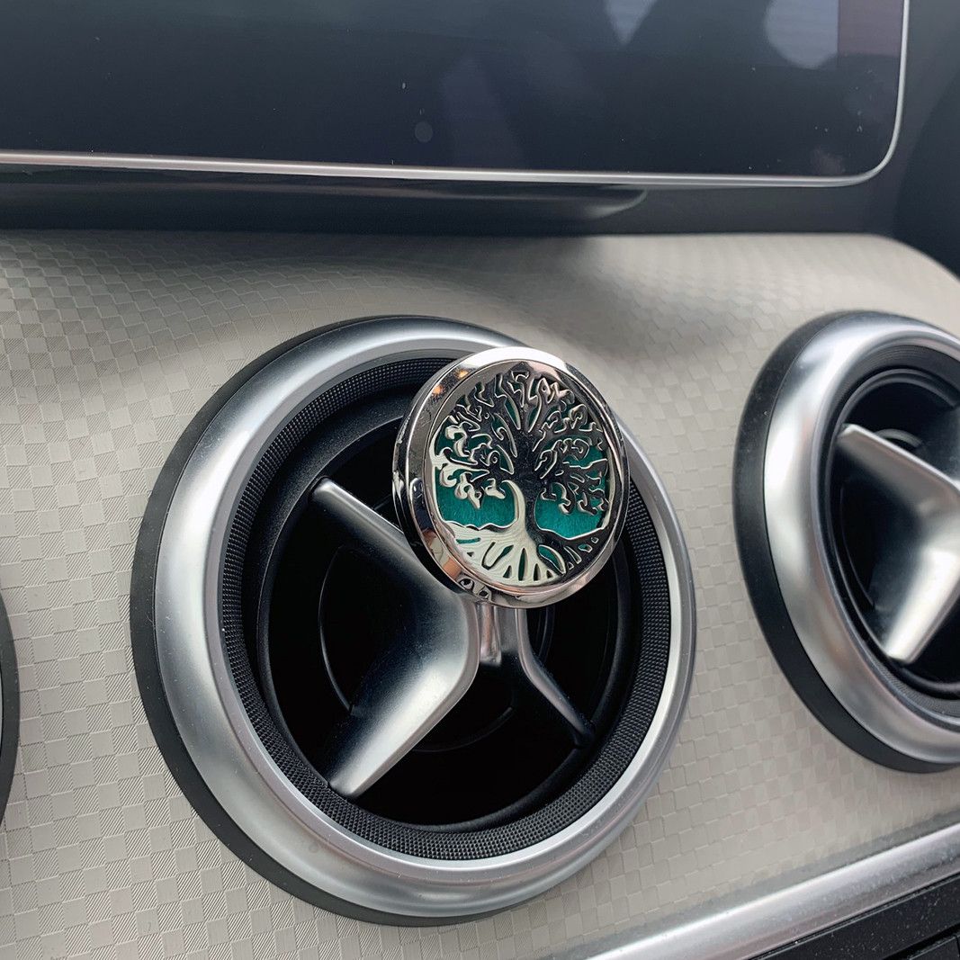 Car Diffuser Kit - Pewter Yoga Chakra - 30mm product image 3