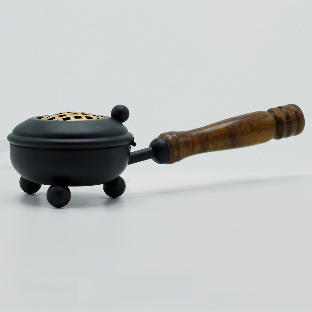 Med Iron Censer Incense Burner - Gold detail product image 4
