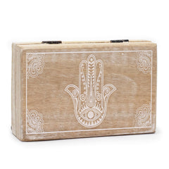 Big Rectangle Box 21.5x14x6.3cm - Hamsa Whitewash product image 2