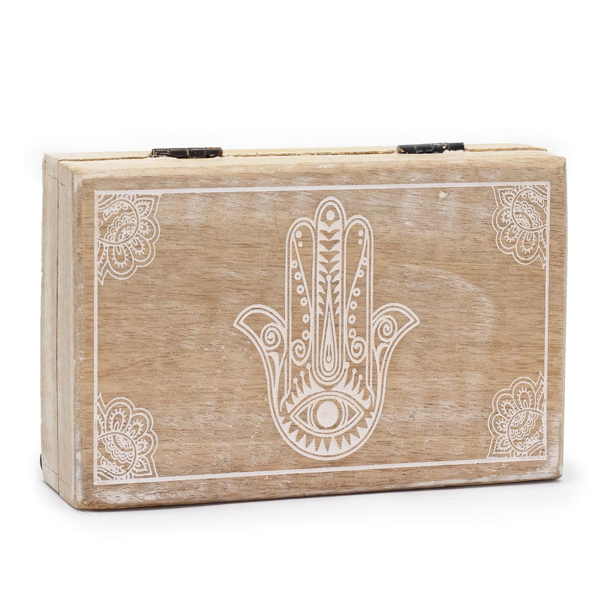 Big Rectangle Box 21.5x14x6.3cm - Hamsa Whitewash product image 2