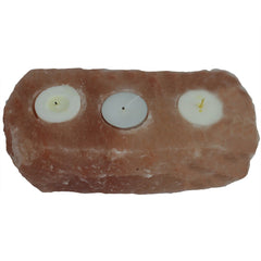 Natural Salt Candle Holder - 3 holes product image 2