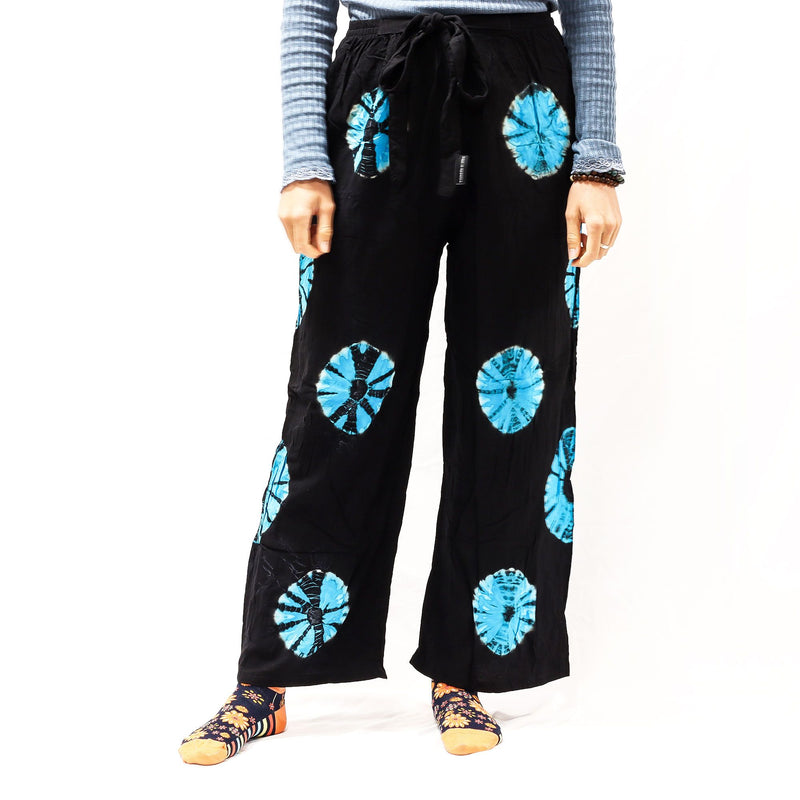 Japanese Style Lounge Pants - Black & Blue - L product image
