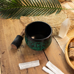 Cauldron Singing Bowl - Magic Mushroom - Green (15cm) product image 9