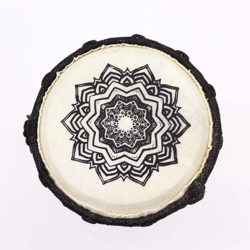 Mandala Wide Top Djembe Drum - 15cm product image