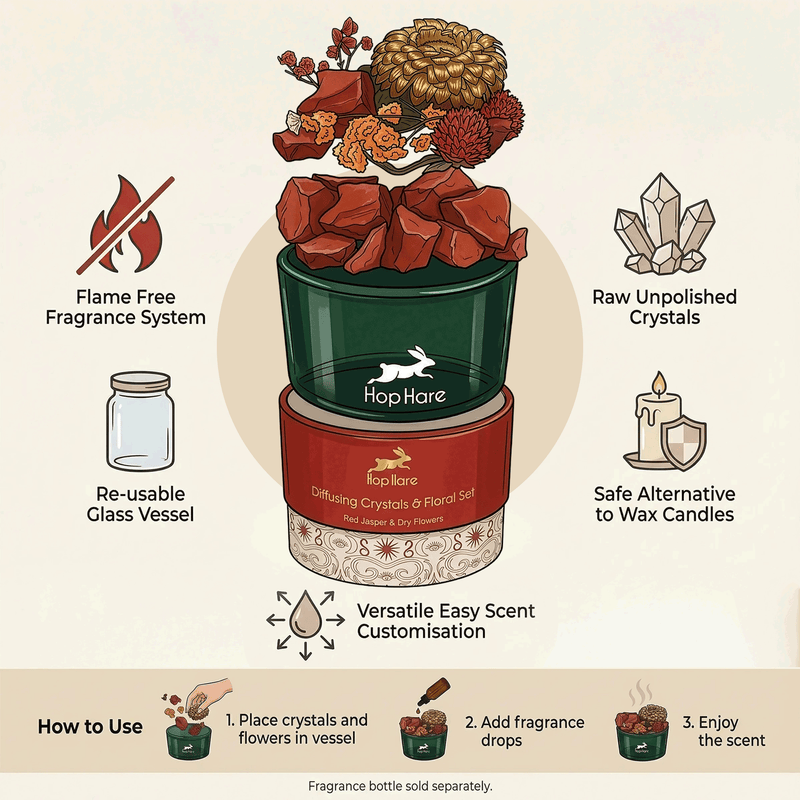 Hop Hare Diffusing Crystals & Floral Set - The King product image