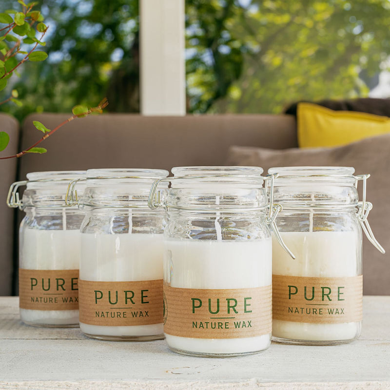 Pure Olive Wax Jar Candle 120x70 - White product image