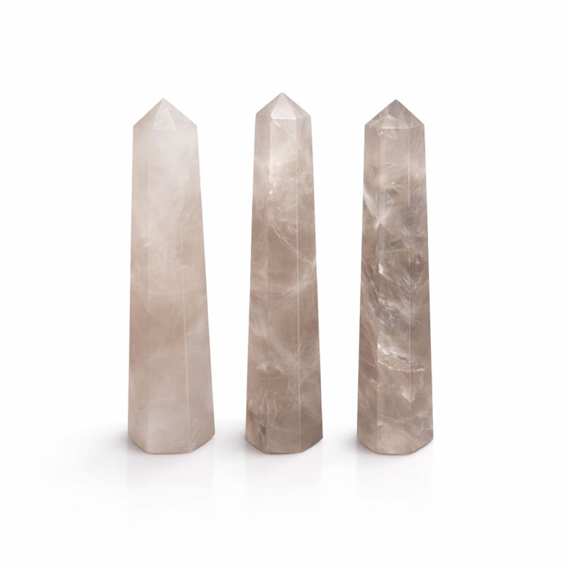 Gemstone Six Face Obelisk Point approx 11cm - Smoky Quartz product image