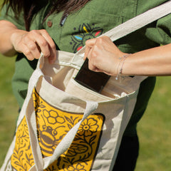 Nomad Sari Iconic Toni Tote Bag - Bee Kind - Natural 10oz product image 9