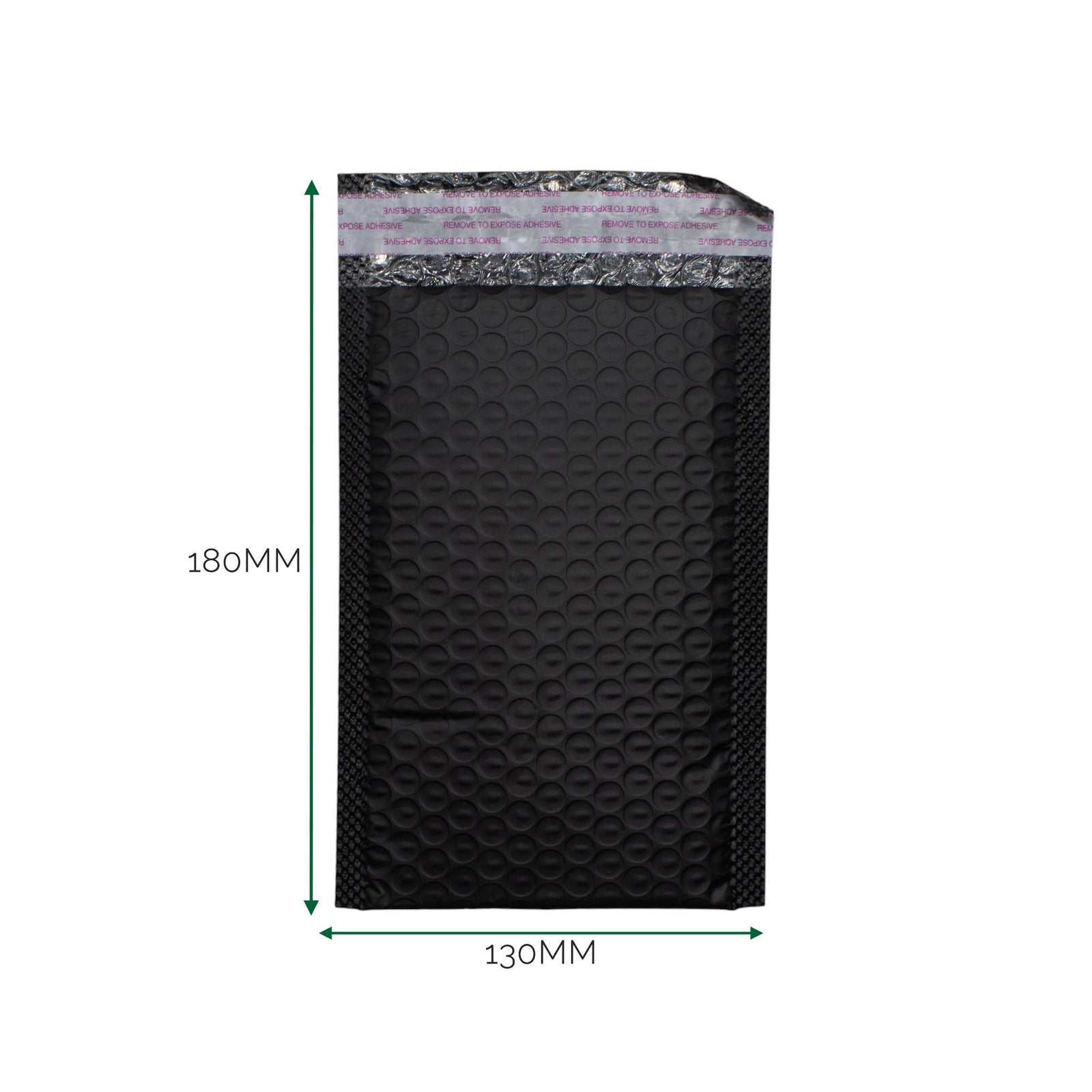 Black Poly Bubble Envelope (130x180+40mm) product image