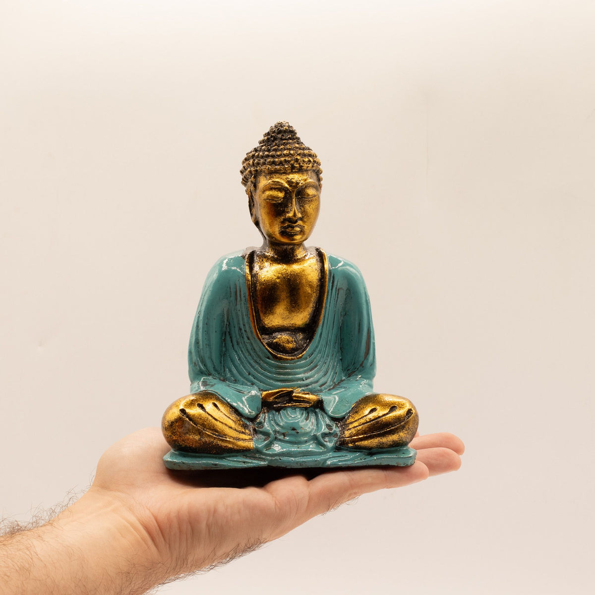 Teal & Gold Buddha - Medium product image 2