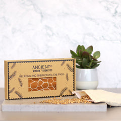 Lavender Natural Cotton and Juco Eye Pillow in Gift Box - Madagascar Giraffe product image 3