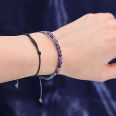 Zodiac Crystal Candle with Gemstone Bracelet - Sagittarius product image