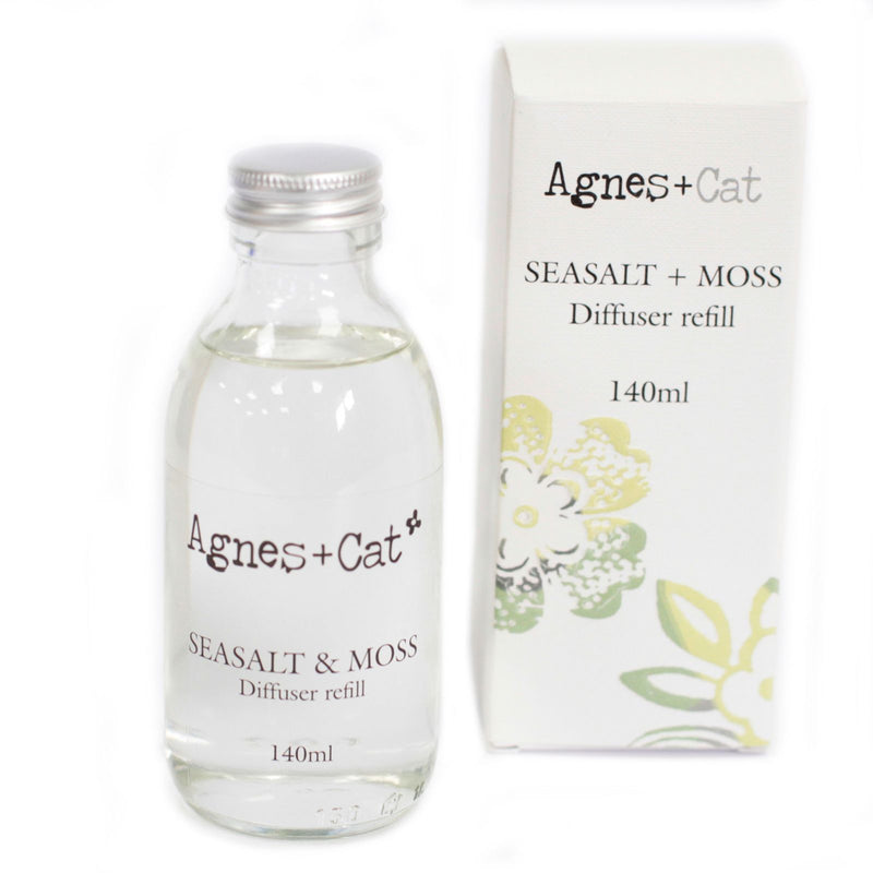 Agnes + Cat Reed Diffuser Refill - Seasalt and Moss 150ml product image