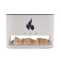 White Blaze Aroma Diffuser - Himalayan Salt Chamber - USB-C - Flame Effect (Salt included) product image