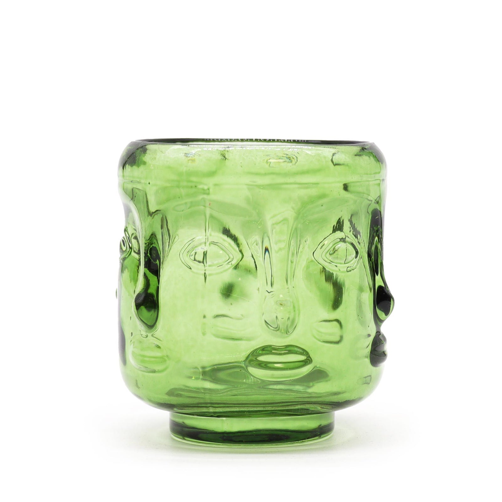 Buddha Faces Candle Jar - Garden Jade product image