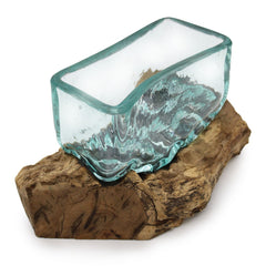 Molten Glass Tank on Wood with Stand - Medium Bowl product image 7