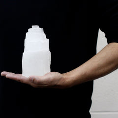 Natural Selenite Tower Lamp - 15 cm product image 3