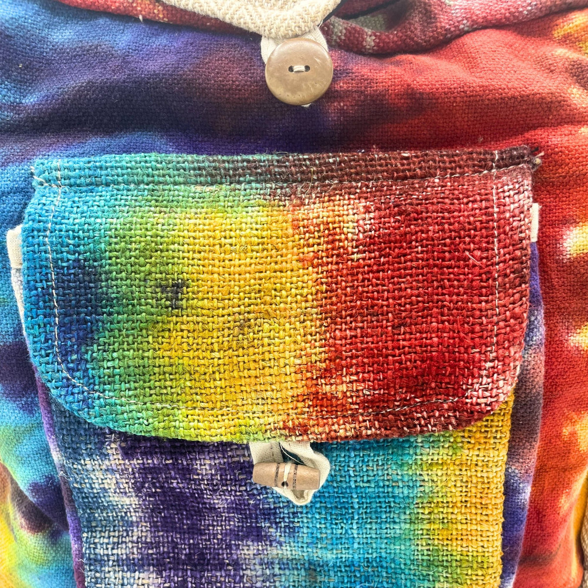 Tiedye Hemp Study Bag with Front Pocket - product image 2